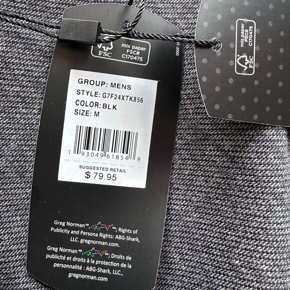 NEW Greg Norman Mens Medium Sweatshirt Fleece 1/4 Zip Gray Golf - Picture 6 of 10